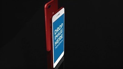 Video of a Red iPhone 7 Standing in a Black Room a16351
